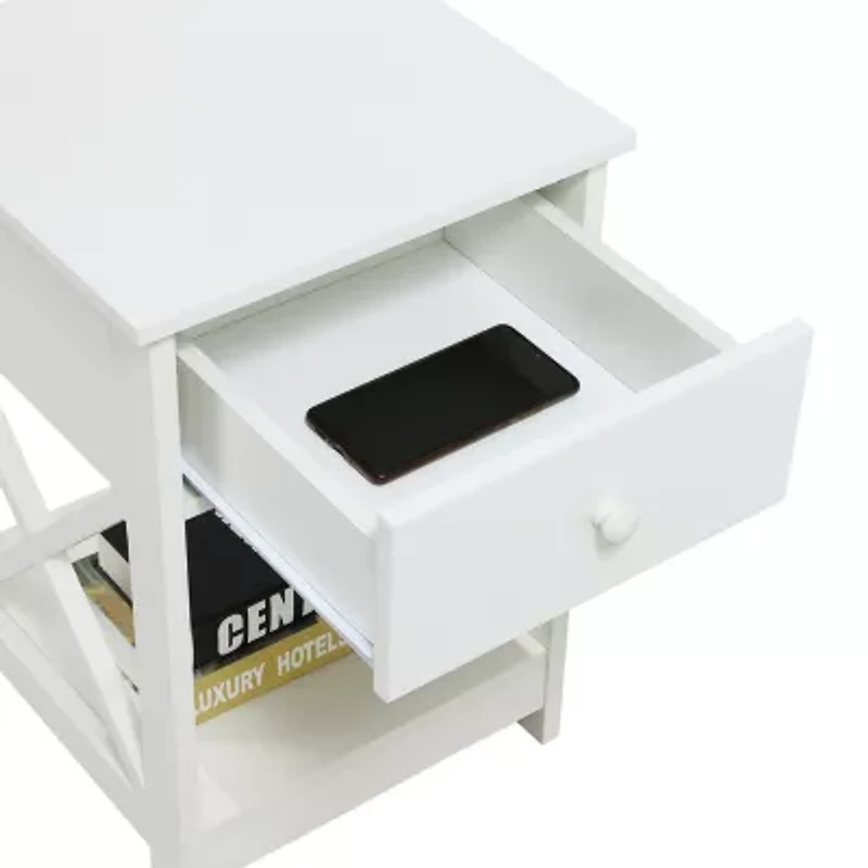 Oxford 1-Drawer Storage End Table