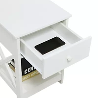 Oxford 1-Drawer Storage End Table