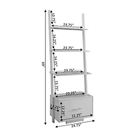American Office And Library Collection 4-Shelf Bookcase