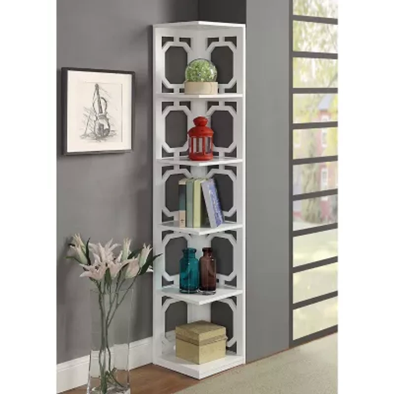 Omega Office And Library Collection 5-Shelf Bookcase