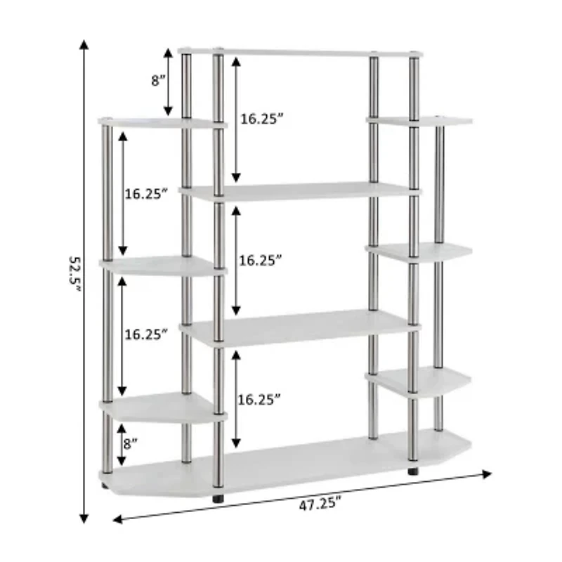 Designs2go Office And Library Collection 10-Shelf Bookcase