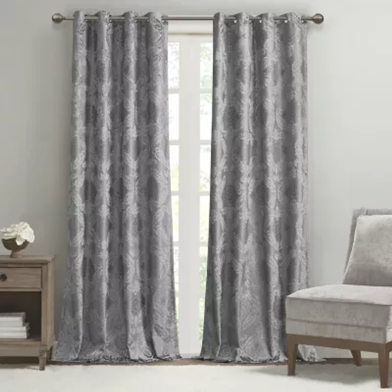 Sunsmart Loraine Grommet Top Energy Saving 100% Blackout Single Curtain Panel