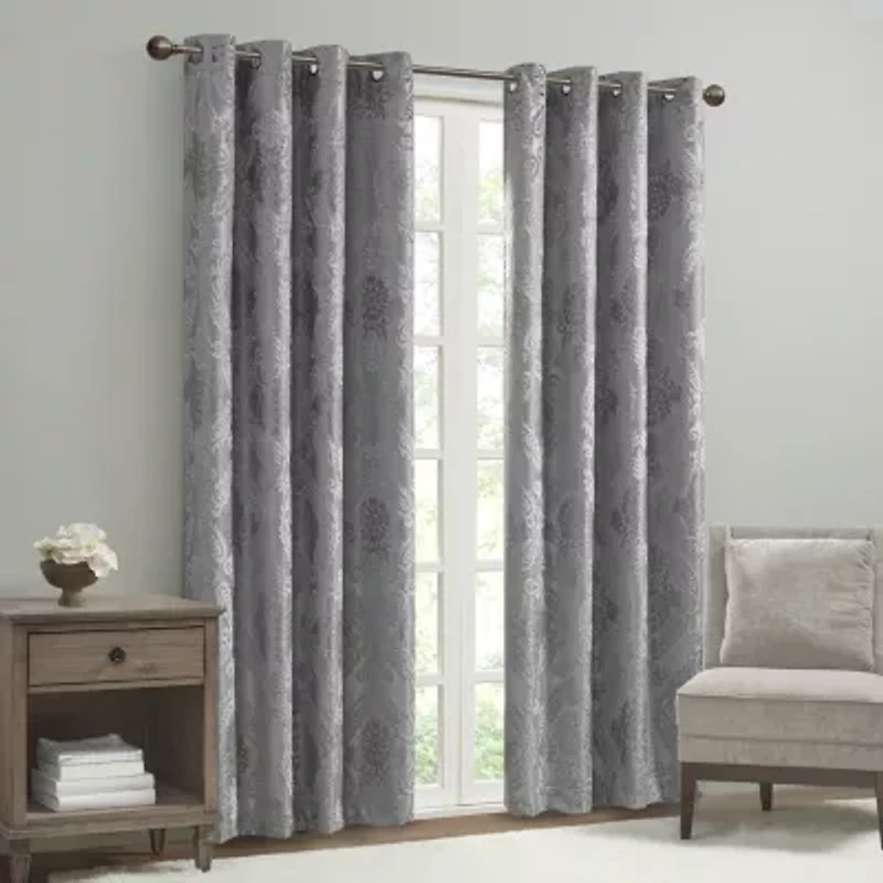 Sunsmart Loraine Grommet Top Energy Saving 100% Blackout Single Curtain Panel