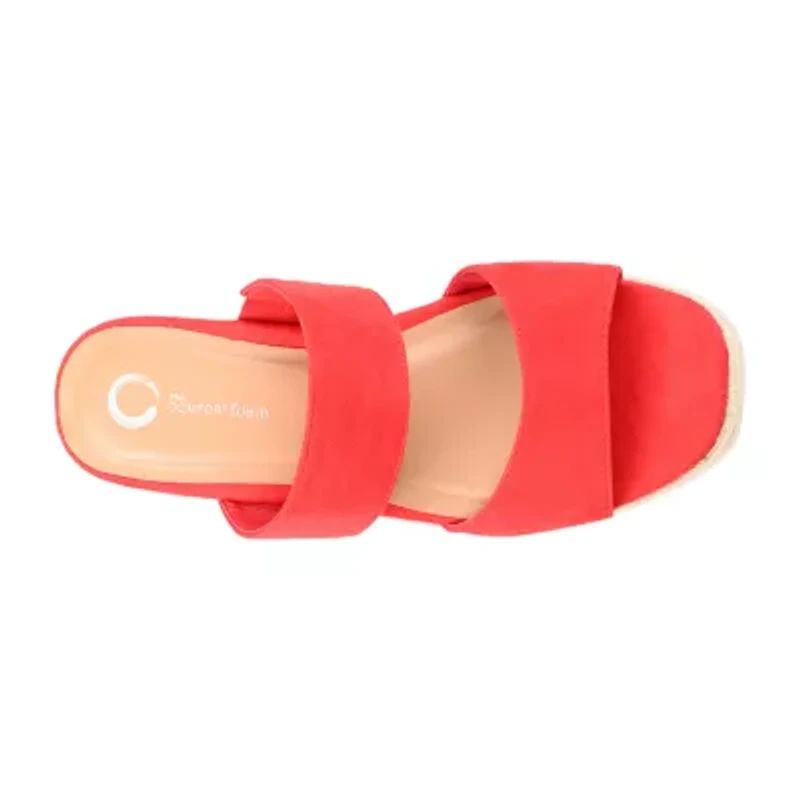 Journee Collection Womens Ilyana Wedge Sandals