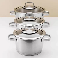 BergHOFF Manhattan Stainless Steel 10-Pc. Cookware Set