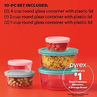 Pyrex Simply Store 10-pc. Glass Storage Set