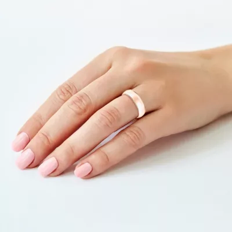 Unisex Adult 14K Rose Gold Wedding Ring Set