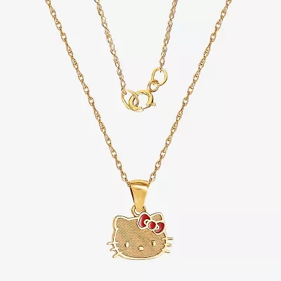 Girls 14K Gold 15 Inch Pendant Necklace