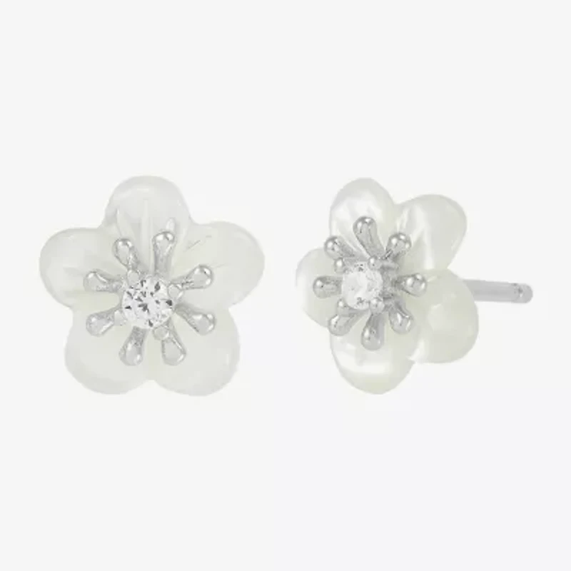 Diamonart Womens Cubic Zirconia Sterling Silver Heart 3 Pair Earring Set