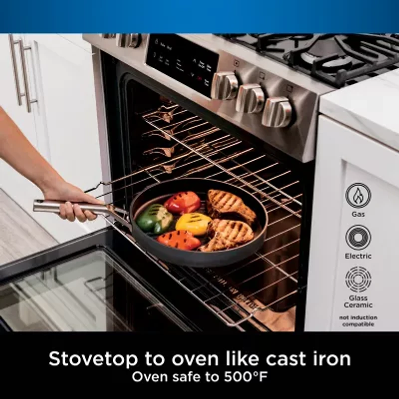 Ninja Foodi NeverStick Premium 12" Round Non-Stick Grill Pan