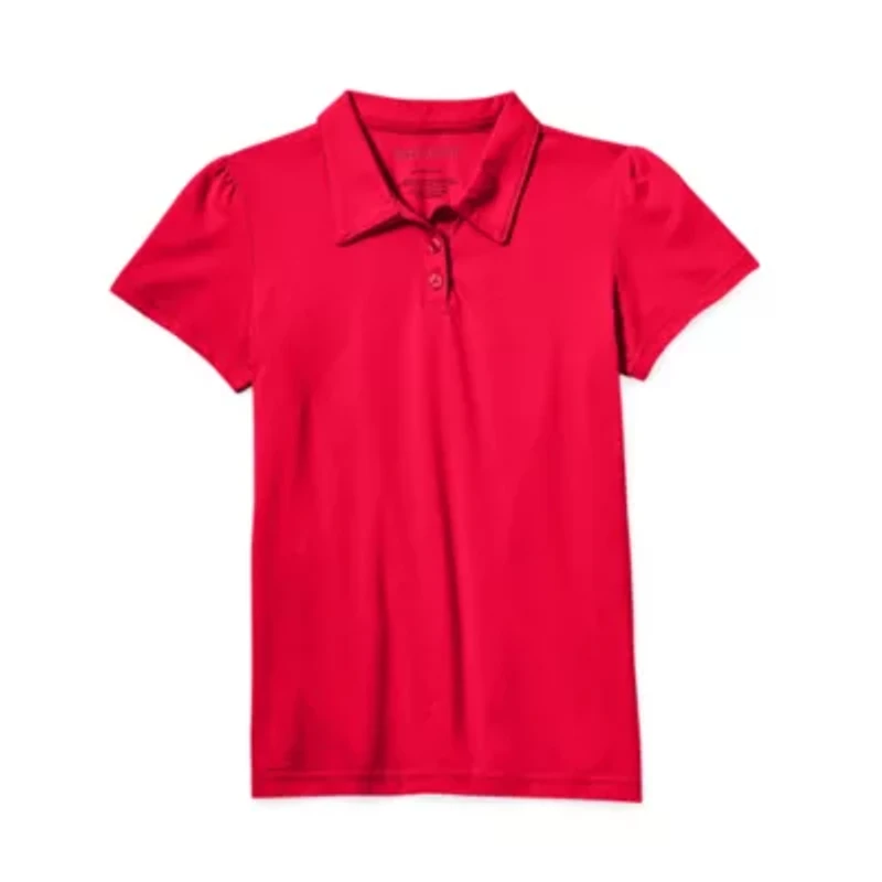 Thereabouts Little & Big Kid Girls Short Sleeve Regular Fit Polo Shirt