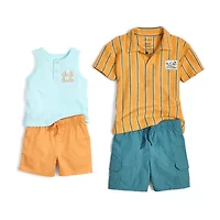 Okie Dokie Baby Boys Henley Neck Sleeveless Tank Top