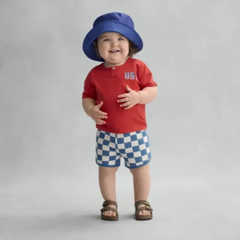 Okie Dokie Baby Boys 2-pc. Short Set