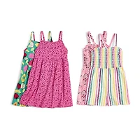 Okie Dokie Toddler & Little Girls Sleeveless Floral Romper