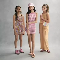 Thereabouts Little & Big Kid Girls Sleeveless Floral Romper