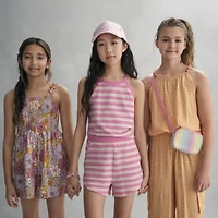 Thereabouts Little & Big Kid Girls Square Neck Sleeveless Tank Top