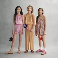 Thereabouts Little & Big Kid Girls Square Neck Sleeveless Tank Top