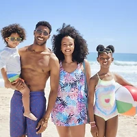 Thereabouts Little & Big Kid Girls Tie-Dye Tie Dye One Piece Swimsuit