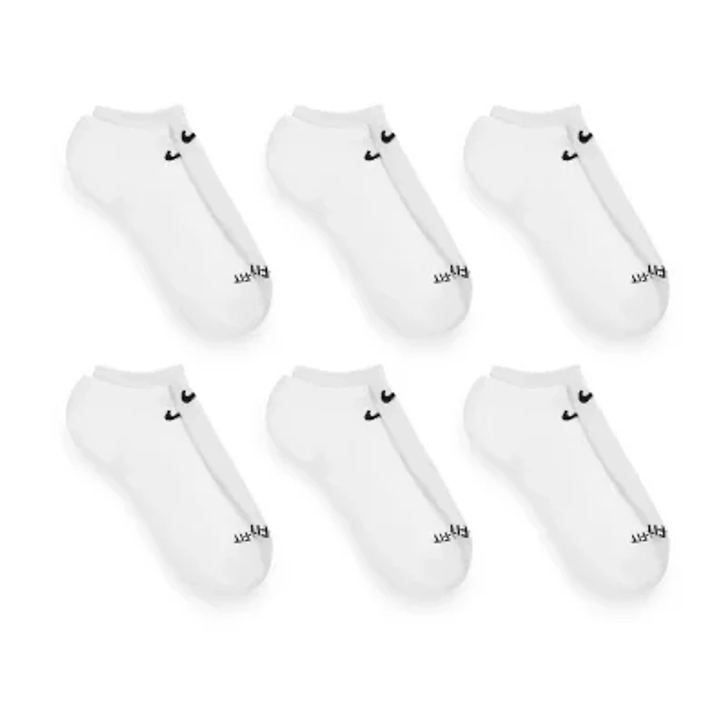 Nike Everyday Plus Cushioned Unisex Adult Multi-Pack 6 Pair No Show Socks