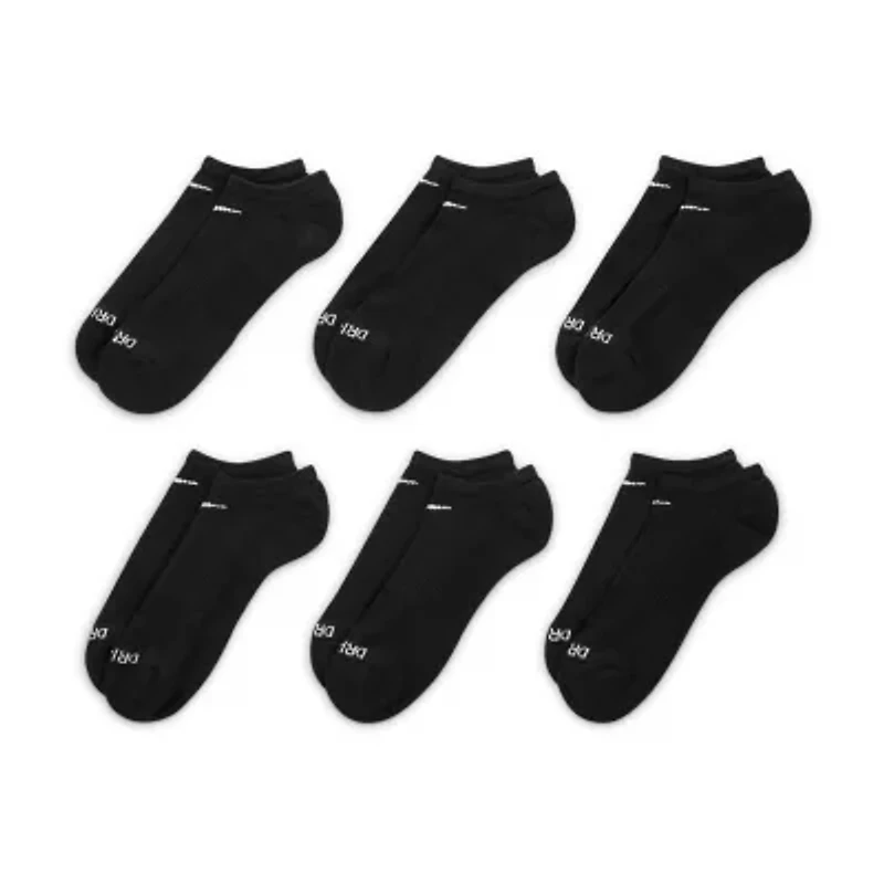 Nike Everyday Plus Cushioned Unisex Adult Multi-Pack 6 Pair No Show Socks