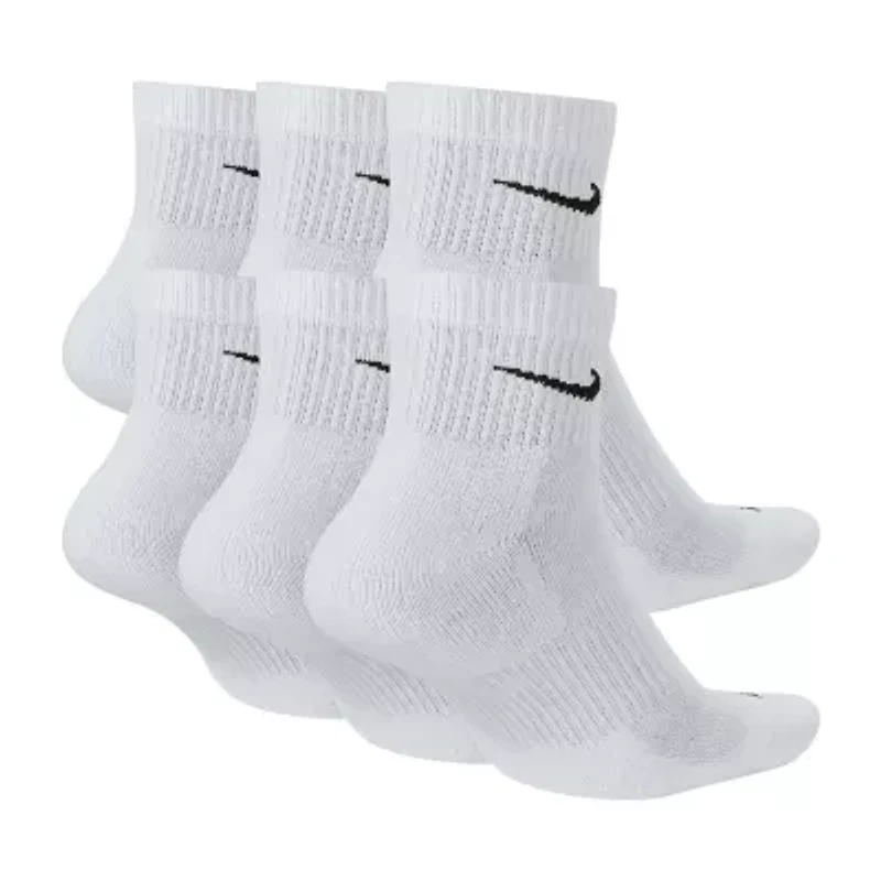 Nike Everyday Plus Cushioned Unisex Adult Breathable Multi-Pack Pair Quarter Ankle Socks