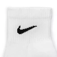 Nike Everyday Plus Cushioned Unisex Adult Breathable Multi-Pack Pair Quarter Ankle Socks