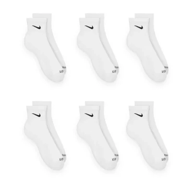 Nike Everyday Plus Cushioned Unisex Adult Breathable Multi-Pack Pair Quarter Ankle Socks