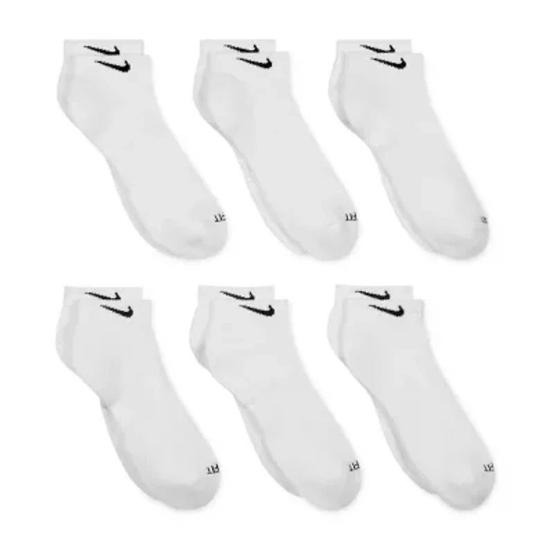 Nike Everyday Plus Cushioned Unisex Adult Breathable Multi-Pack 6 Pair Low Cut Socks