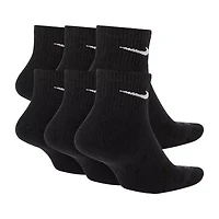Nike Everyday Plus Cushioned Unisex Adult Breathable Multi-Pack 6 Pair Quarter Ankle Socks