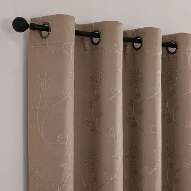 Regal Home Constance Grommet Top Blackout Single Curtain Panel