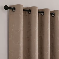 Regal Home Constance Grommet Top Blackout Single Curtain Panel