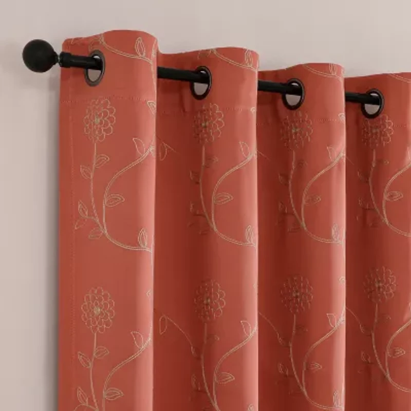 Regal Home Constance Grommet Top Blackout Single Curtain Panel