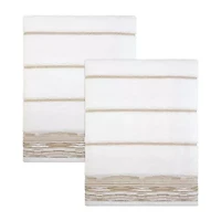 Nicole Miller Sydney 2-pc. Geo Linear Bath Towel