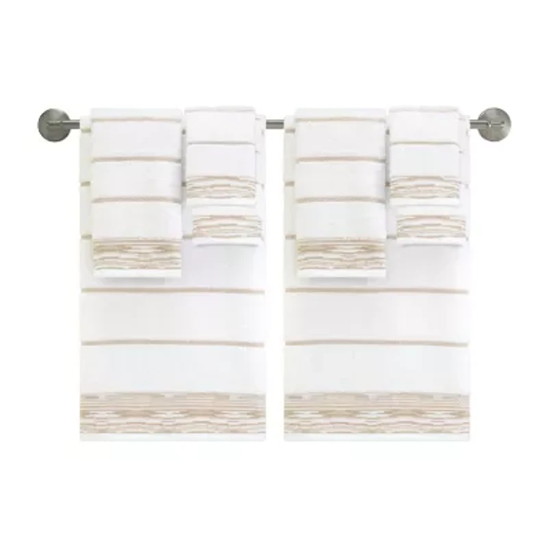 Nicole Miller Sydney 2-pc. Geo Linear Bath Towel