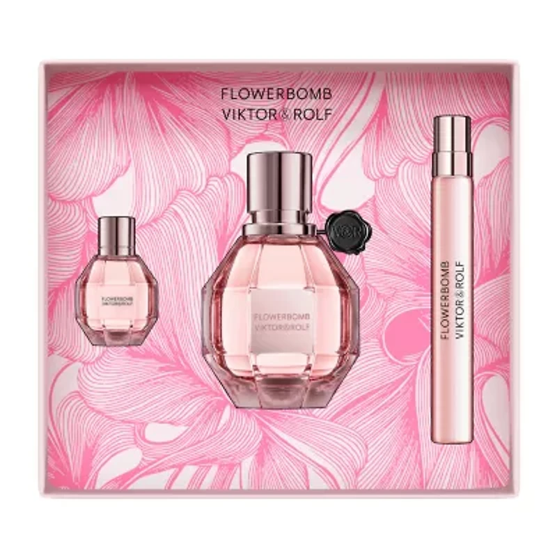 Viktor & Rolf Flowerbomb Eau De Parfum 3-Pc Gift Set ($214 Value)