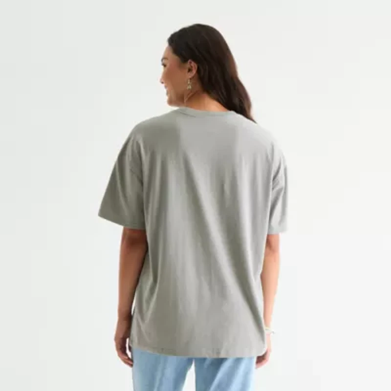 Wicked Elphaba Witch Oversized Tee Womens Crew Neck Short Sleeve Juniors Graphic T-Shirt