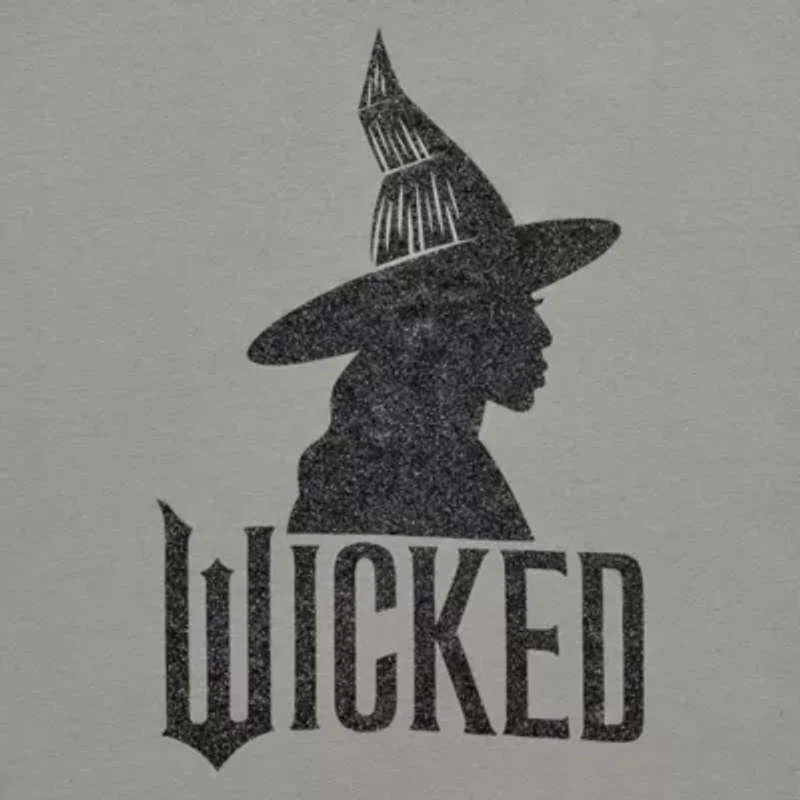 Wicked Elphaba Witch Oversized Tee Womens Crew Neck Short Sleeve Juniors Graphic T-Shirt