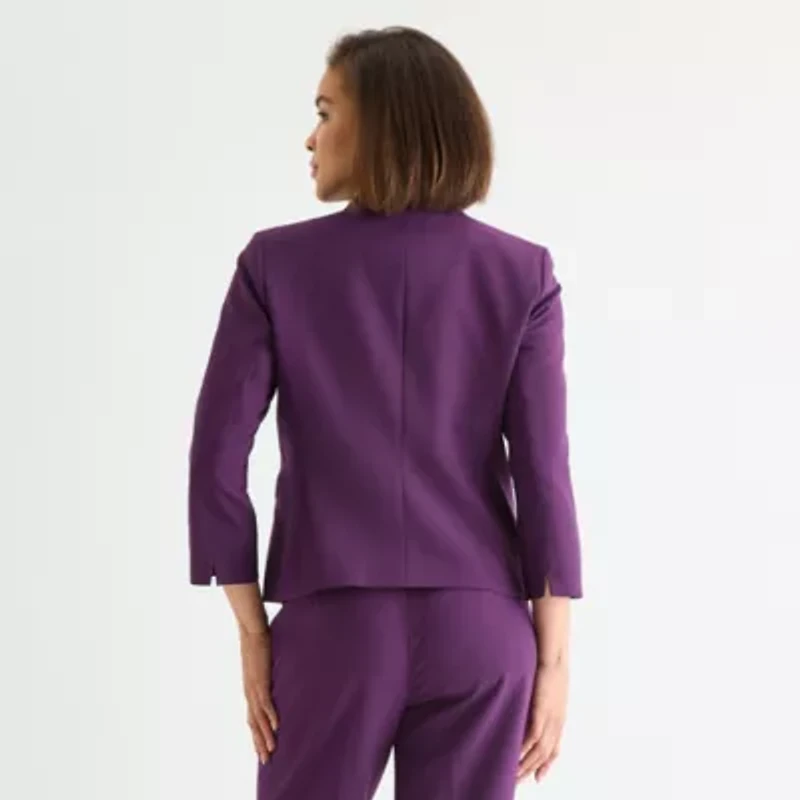 Black Label by Evan-Picone Womens Classic Fit Suit Jacket