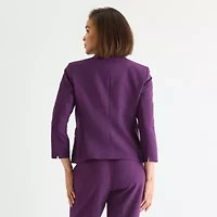 Black Label by Evan-Picone Womens Classic Fit Suit Jacket