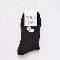 Arizona Embroidered Mens 1 Pair Crew Socks
