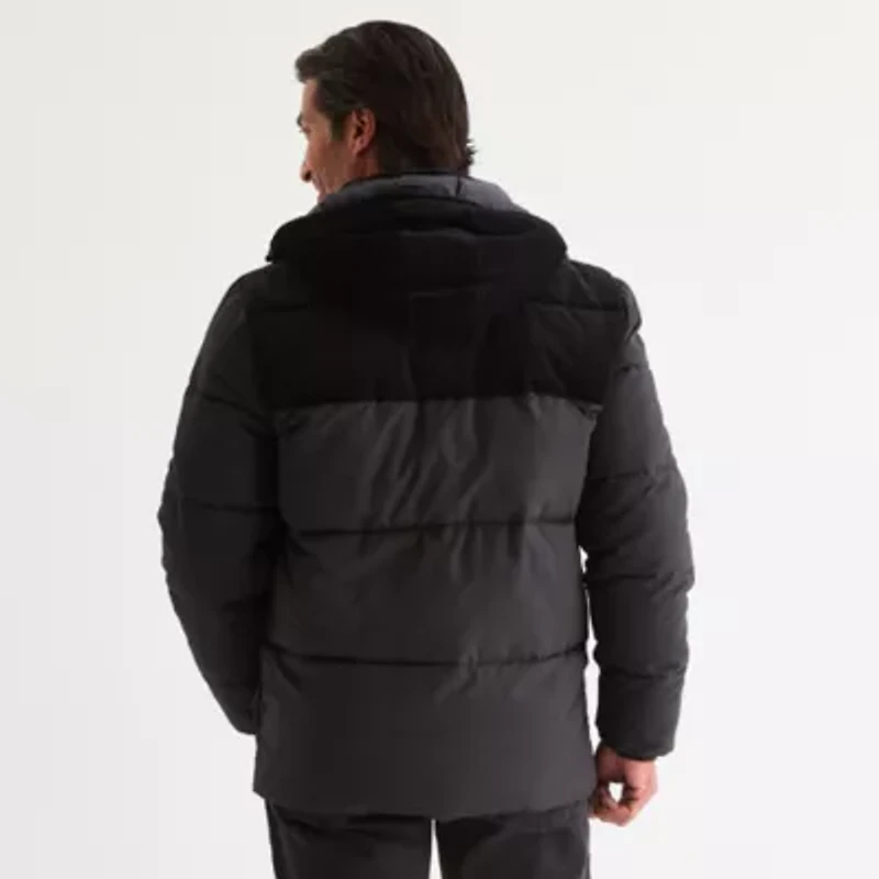 St. John's Bay Mens Hooded Heavyweight Puffer Jacket