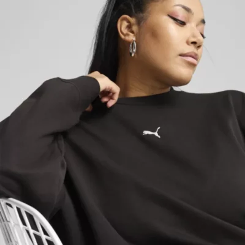 Puma Womens Essential Small Logo Crew Neck Sweatshirt