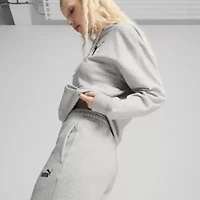 Puma Womens Mid Rise Cuffed Jogger Sweatpants