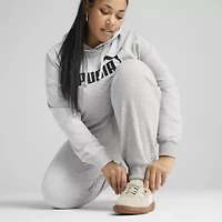 Puma Womens Mid Rise Cuffed Jogger Sweatpants