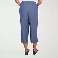 Alfred Dunner Summer Solstice Womens Straight Capri Pant