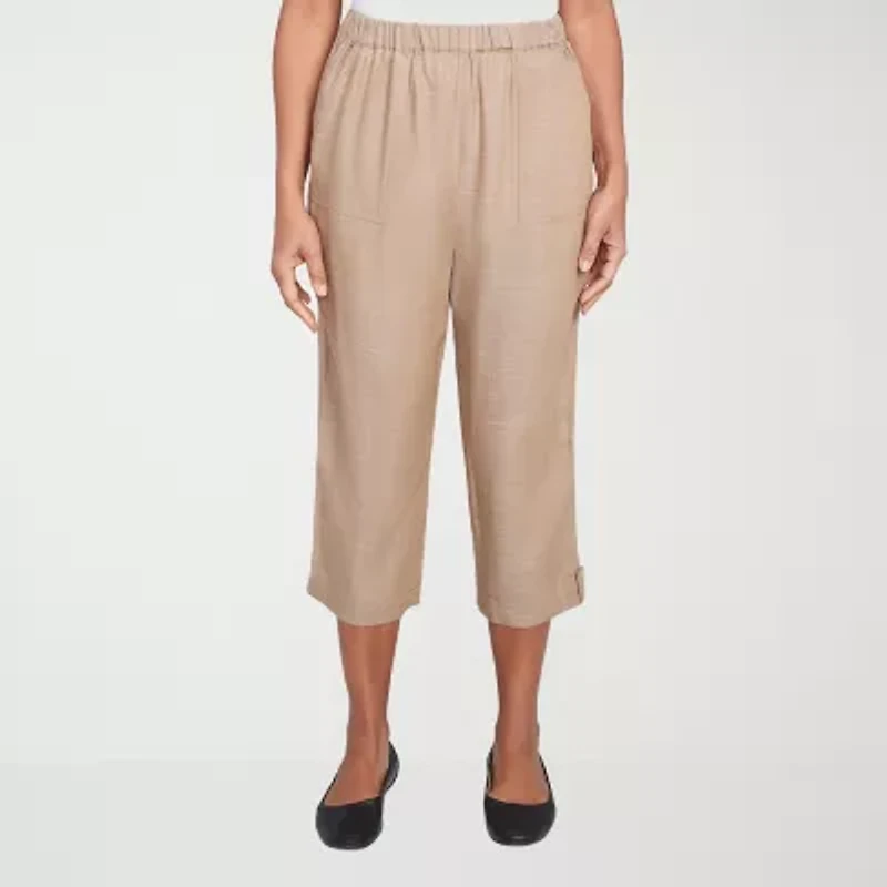 Alfred Dunner Summer Solstice Womens Straight Fit Capri Pant