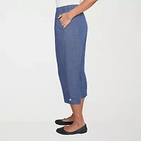 Alfred Dunner Summer Solstice Womens Straight Capri Pant