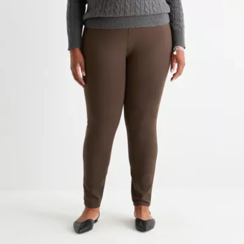 St. John's Bay Womens Plus Skinny Pull-On Pant