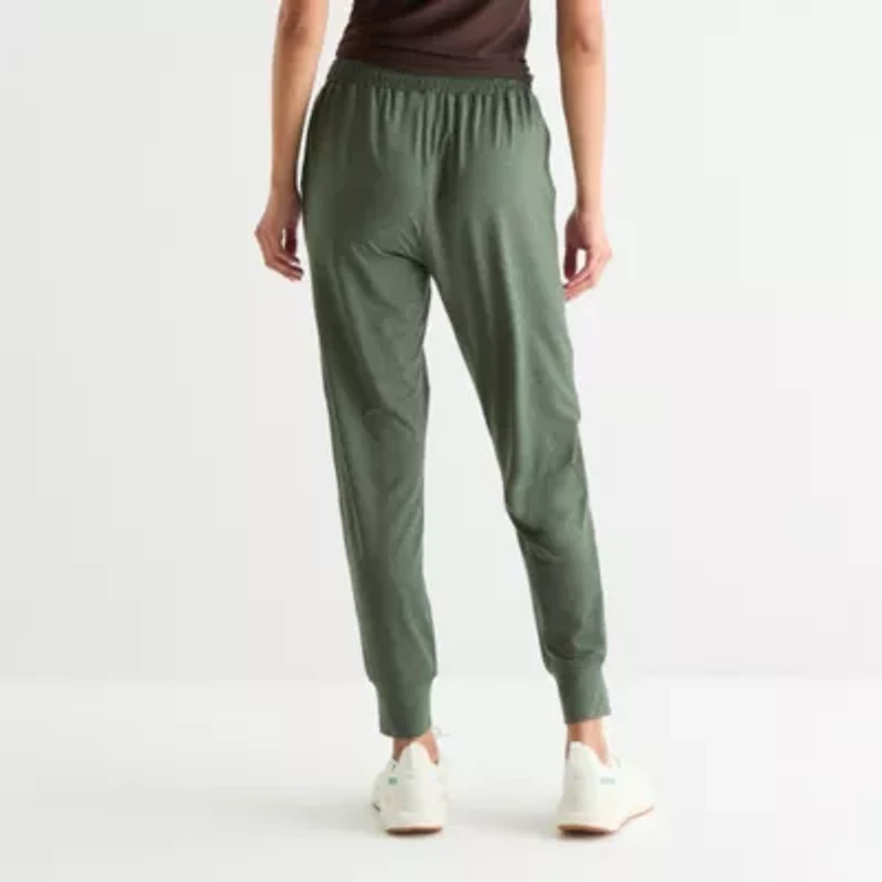 Xersion Everyday Womens Drawstring Waist Tapered Mid Rise Regular Fit Active Jogger Pant