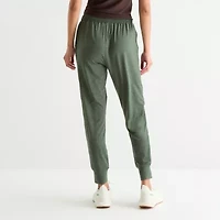 Xersion Everyday Womens Drawstring Waist Tapered Mid Rise Regular Fit Active Jogger Pant